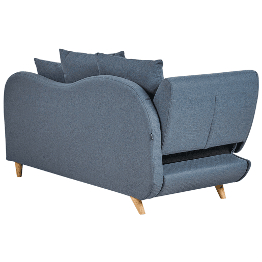 Beliani Chaise longue à esquerda Linho sintético MERI Beliani Chaise longue à esquerda Linho sintético MERI