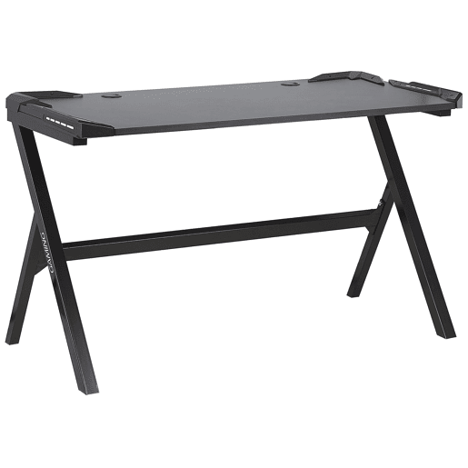 Secretária de jogos DANVERS Preto 120 cm 60 cm LED RGB