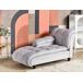 Beliani Chaise longue derecho Terciopelo LORMONT Beliani Chaise longue derecho Terciopelo LORMONT Gris Claro