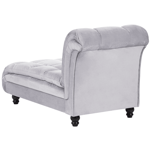 Beliani Chaise longue à direita Veludo LORMONT