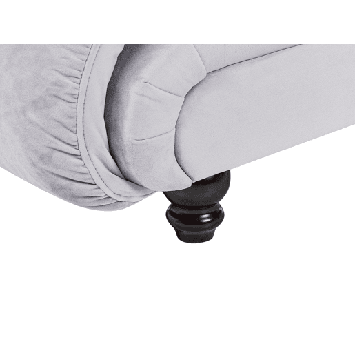 Beliani Chaise longue à direita Veludo LORMONT