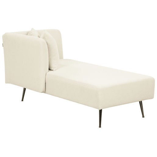 Beliani Chaise longue à direita Bouclé RIOM