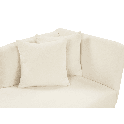 Beliani Chaise longue à direita Bouclé RIOM