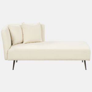 Beliani Chaise longue à esquerda Bouclé RIOM