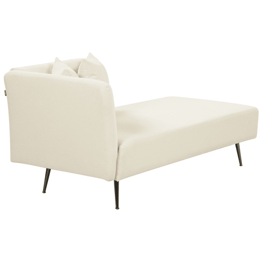 Beliani Chaise longue à esquerda Bouclé RIOM Beliani Chaise longue à esquerda Bouclé RIOM