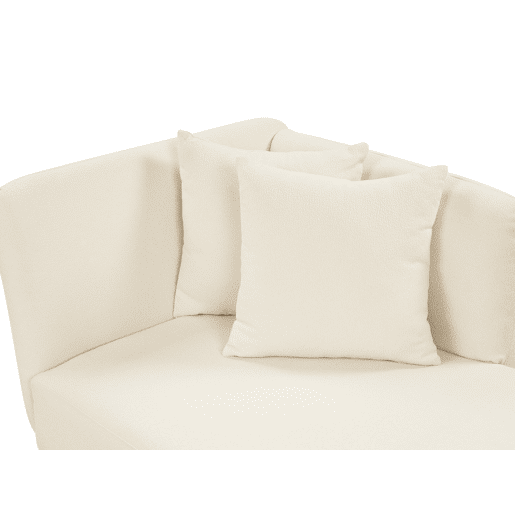 Beliani Chaise longue à esquerda Bouclé RIOM Beliani Chaise longue à esquerda Bouclé RIOM