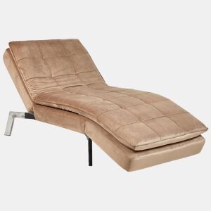 Beliani Chaise longue Veludo LOIRET