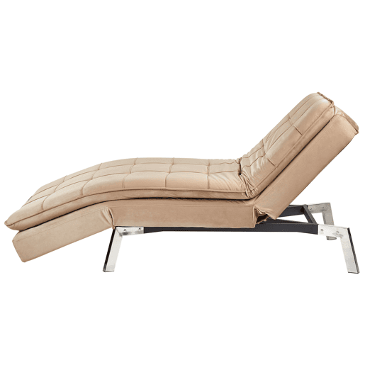 Beliani Chaise longue Veludo LOIRET