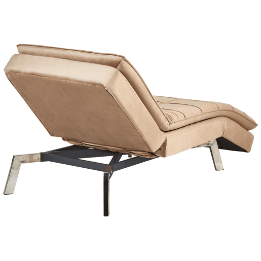 Beliani Chaise longue Veludo LOIRET