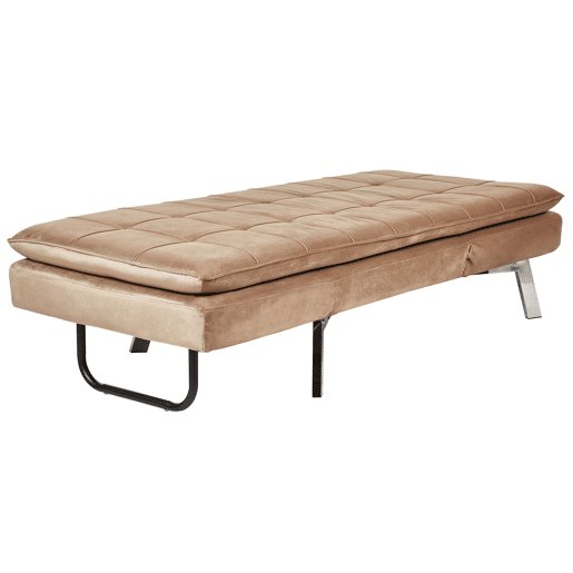 Beliani Chaise longue Veludo LOIRET