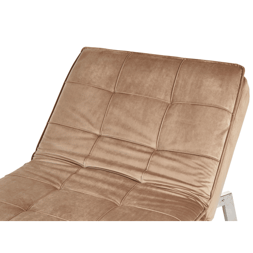 Beliani Chaise longue Veludo LOIRET
