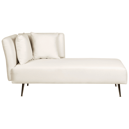 Beliani Chaise longue à esquerda Poliéster RIOM