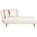 Beliani Chaise longue izquierdo Poliéster RIOM Beliani Chaise longue izquierdo Poliéster RIOM Crema