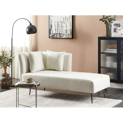 Beliani Chaise longue à esquerda Poliéster RIOM