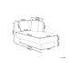 Beliani Chaise longue izquierdo Poliéster RIOM Beliani Chaise longue izquierdo Poliéster RIOM Crema