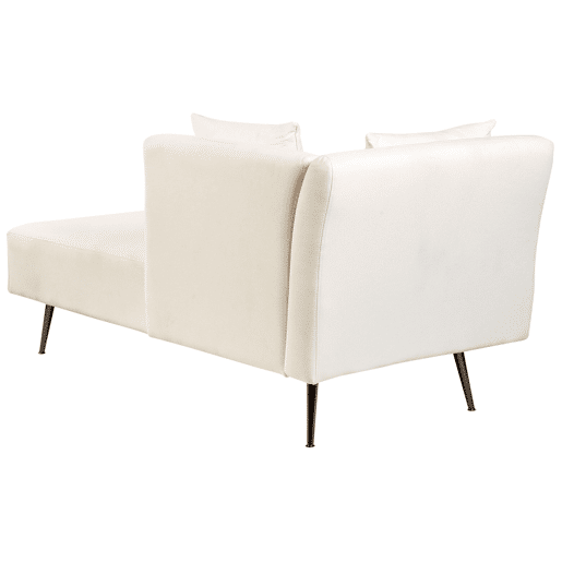 Beliani Chaise longue à esquerda Poliéster RIOM