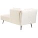 Beliani Chaise longue izquierdo Poliéster RIOM Beliani Chaise longue izquierdo Poliéster RIOM Crema
