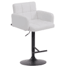 Taburete Los Angeles Simil cuero Blanco 56X60X93 cm