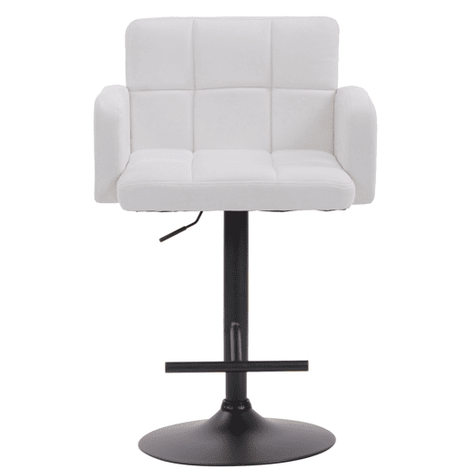 Taburete Los Angeles Simil cuero Blanco 56X60X93 cm Taburete Los Angeles Simil cuero Blanco 56X60X93 cm