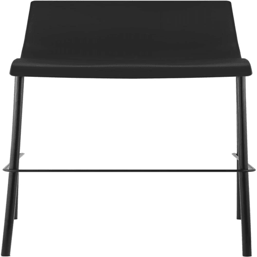Taburete de Bar Hover de Plástico Base de 4 Patas Negro 48X43X100 cm