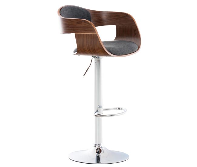 Taburete de bar kingston tapizado en tela 48x50x88-102 cm