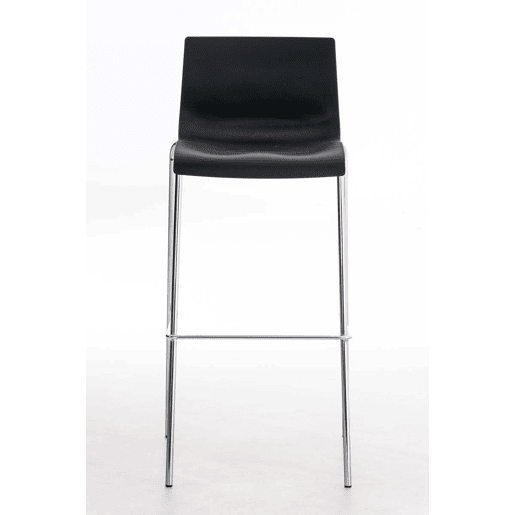 Taburete de Bar Hover de Plástico Base de 4 Patas Negro 48X43X100 cm