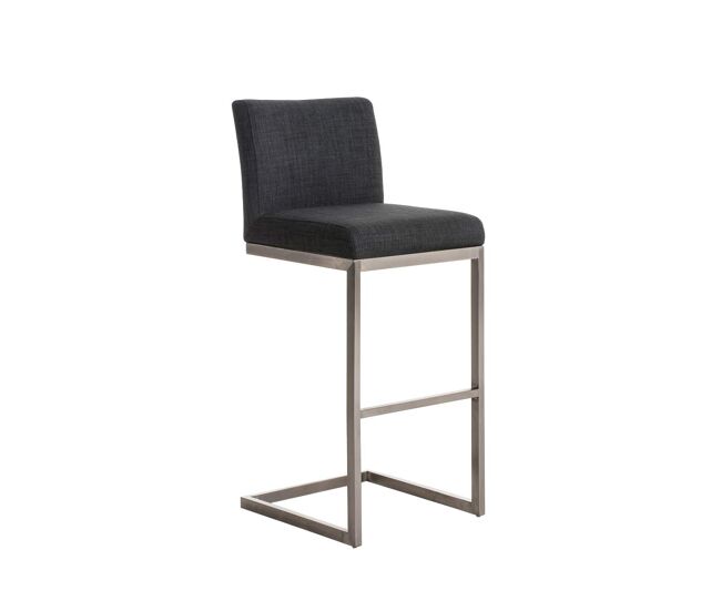 Taburete de bar paros en tela 48x42x104 cm