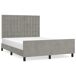 Estructura de cama con cabecero Botones 140x200 Estructura de cama con cabecero Botones 140x200 Gris Claro