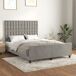 Estructura de cama con cabecero Botones 140x200 Estructura de cama con cabecero Botones 140x200 Gris Claro