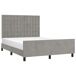 Estructura de cama con cabecero Botones 140x200 Estructura de cama con cabecero Botones 140x200 Gris Claro