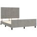 Estructura de cama con cabecero Botones 140x200 Estructura de cama con cabecero Botones 140x200 Gris Claro