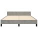 Estructura de cama con cabecero Botones 140x200 Estructura de cama con cabecero Botones 140x200 Gris Claro