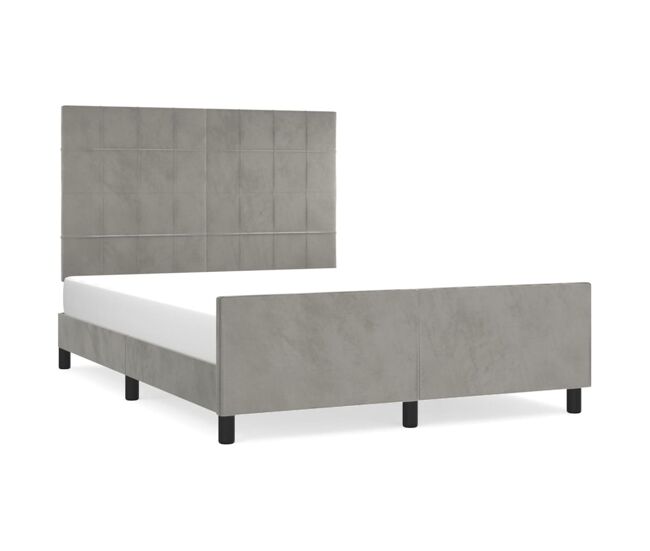 Estructura de cama con cabecero Bloques con cuadros 140x200