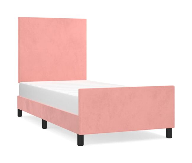 Estructura de cama con cabecero Diseño plano 90x200