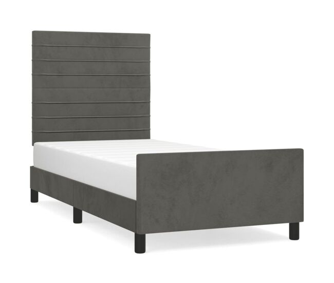 Estructura de cama con cabecero Rayas horizontales 100x200