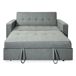 Sofá Cama de 2 Plazas modelo Vienna con Reposabrazos Sofá Cama de 2 Plazas modelo Vienna con Reposabrazos Gris