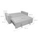 Sofá Cama de 2 Plazas modelo Vienna con Reposabrazos Sofá Cama de 2 Plazas modelo Vienna con Reposabrazos Gris