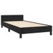 Estructura de cama con cabecero Diseño plano 90x200 Estructura de cama con cabecero Diseño plano 90x200 Gris