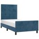Estructura de cama con cabecero Bloques con cuadros 100x200 Estructura de cama con cabecero Bloques con cuadros 100x200 Azul