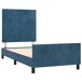 Estructura de cama con cabecero Bloques con cuadros 100x200 Estructura de cama con cabecero Bloques con cuadros 100x200 Azul