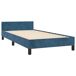 Estructura de cama con cabecero Bloques con cuadros 100x200 Estructura de cama con cabecero Bloques con cuadros 100x200 Azul
