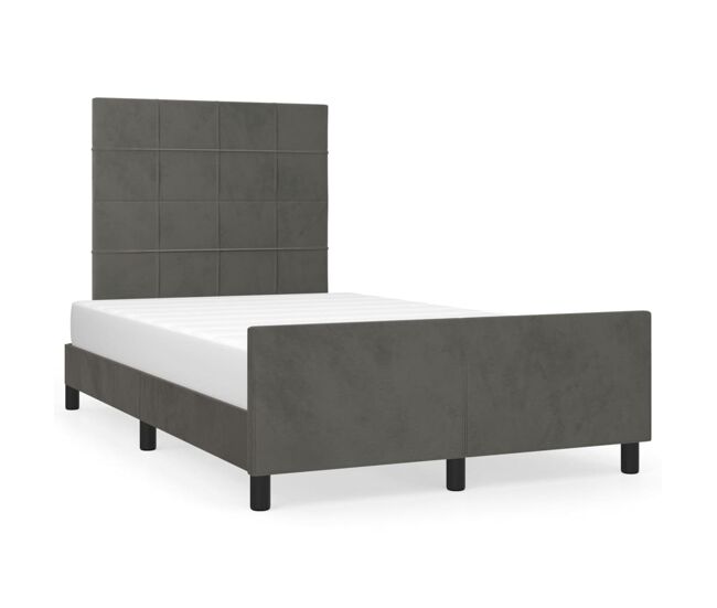 Estructura de cama con cabecero Bloques con cuadros 120x200