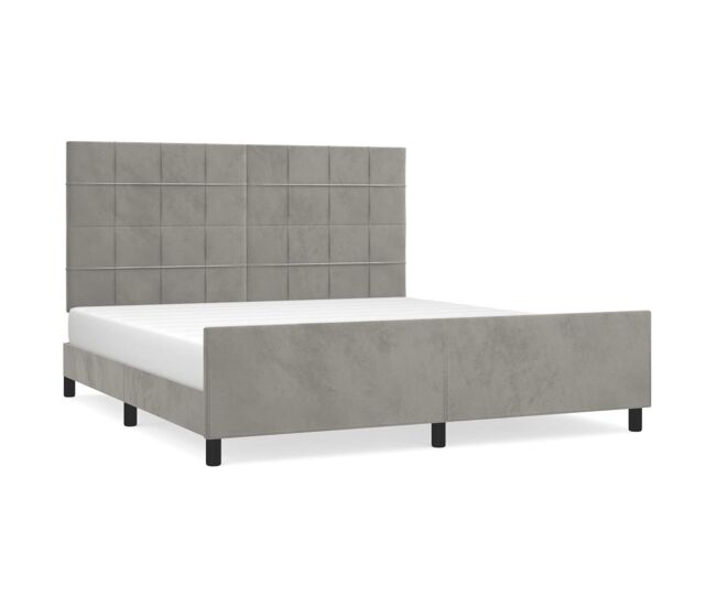 Estructura de cama con cabecero Bloques con cuadros 180x200