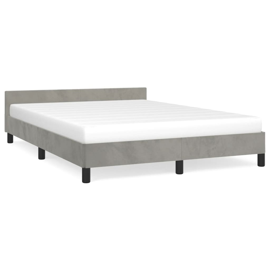 Estructura de cama 140x200 Gris Claro