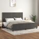 Estructura de cama con cabecero Liso con clavos 200x200 Estructura de cama con cabecero Liso con clavos 200x200 Gris