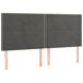 Estructura de cama con cabecero Liso con clavos 200x200 Estructura de cama con cabecero Liso con clavos 200x200 Gris
