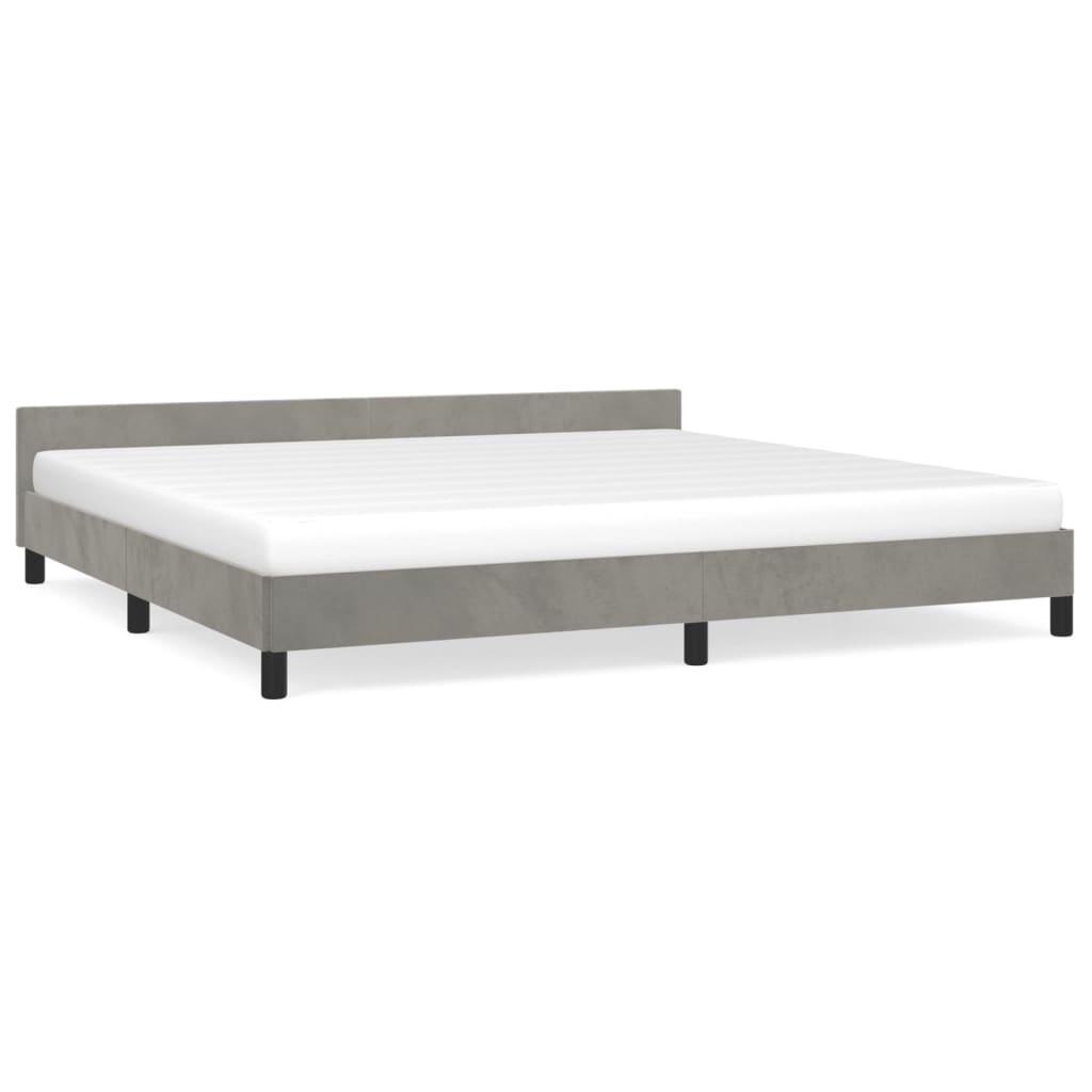 Estructura de cama 200x200 Gris Claro