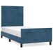 Estructura de cama con cabecero Rayas horizontales 100x200 Estructura de cama con cabecero Rayas horizontales 100x200 Azul