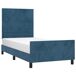 Estructura de cama con cabecero Rayas horizontales 100x200 Estructura de cama con cabecero Rayas horizontales 100x200 Azul