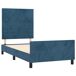 Estructura de cama con cabecero Rayas horizontales 100x200 Estructura de cama con cabecero Rayas horizontales 100x200 Azul